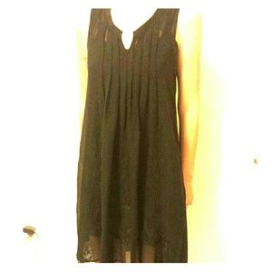 Urban outfitters black hi-low lacey dress.