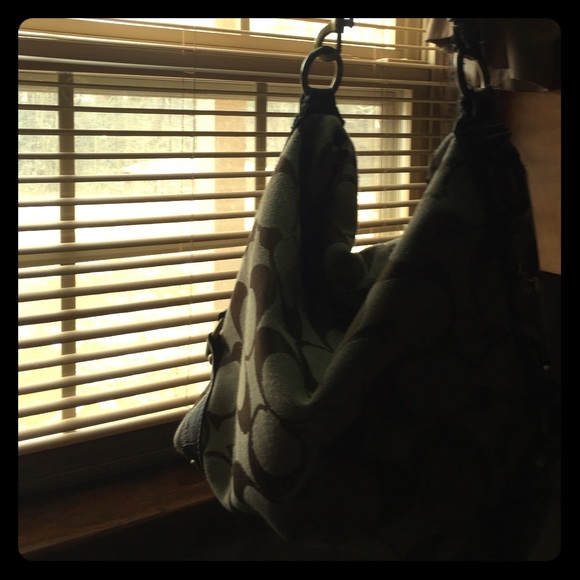 Tan coach purse