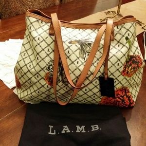 L.A.M.B Marigold tote handbag