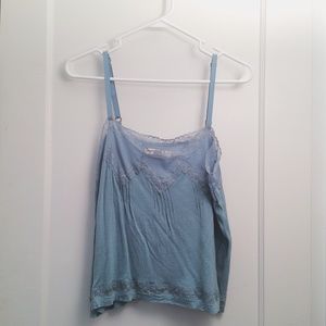 Lace Detailed Fossil Tank Top