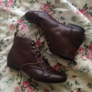Brown ankle boots