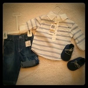 NWT baby boy outfit with shoes