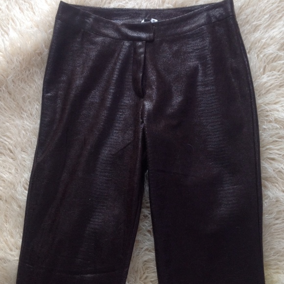 Chocolate with a sheen! Faux alligator look.