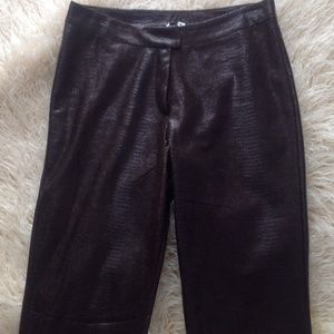 Chocolate with a sheen! Faux alligator look.