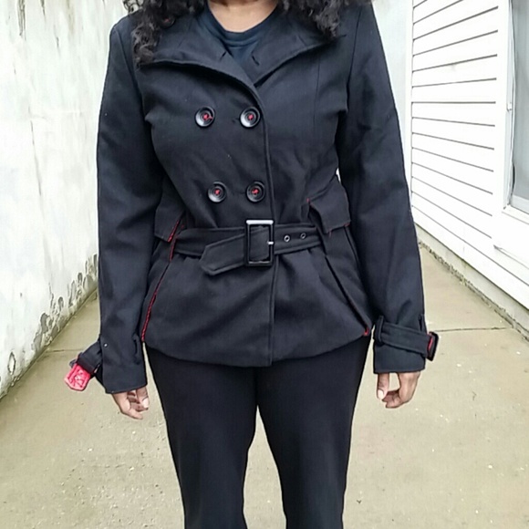 Wet seal black peacoat