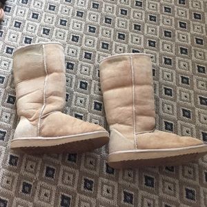 Classic tall boots size 7 sand