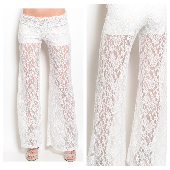 Mila Floral Lace Pants - Picture 2 of 2