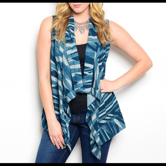 Plus Size: Cozy Knit Sleeveless Vest