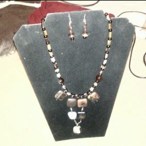 Necklace  and earrings