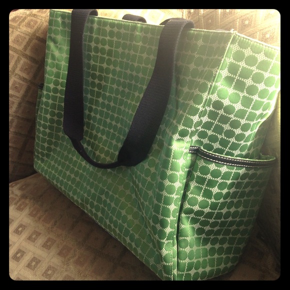 Kate spade large green diaper bag