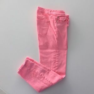 Hot pink capri pants. Never worn size 7