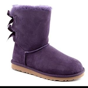 Purple Bailey Bow Uggs