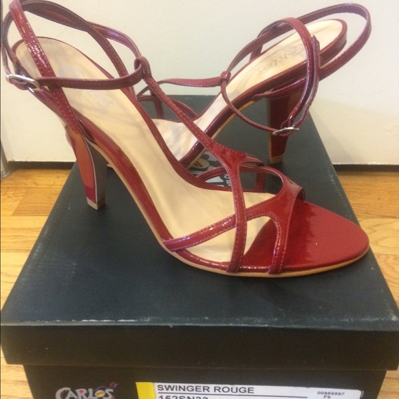 Carlos by Carlos Santana Red Patent Leather Heels