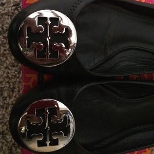 Tory Burch Shoes - Tory Burch classic Reva flats. silver hardware Tory Burch Shoes - Tory Burch classic Reva flats. silver hardware