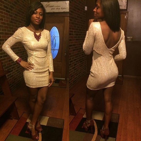 Gold Homecoming Dress