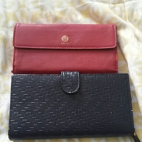Wallet bundle relic and a vegan wallet.