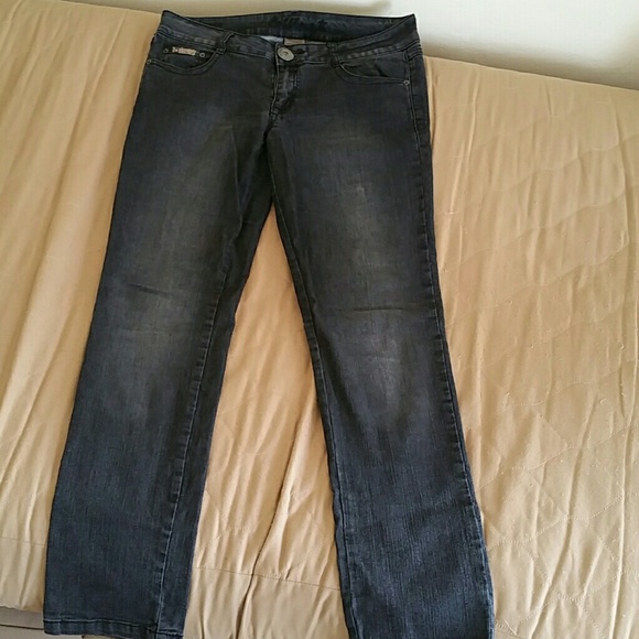 Faded black starry back pocket jeans