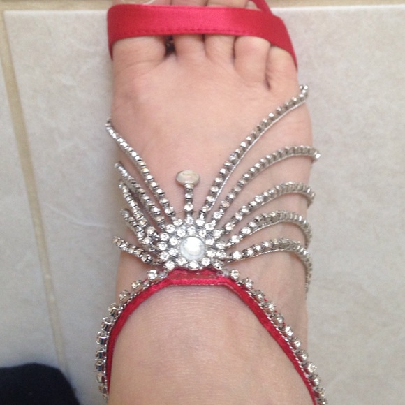 Shoes / red with bling!