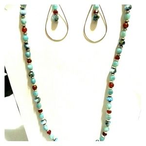 Necklace and earrings