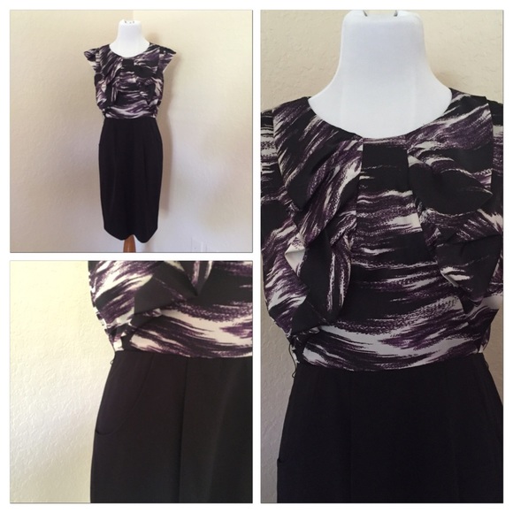 Max and Cleo purple and black dress