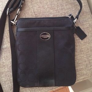 Coach logo cross body bag