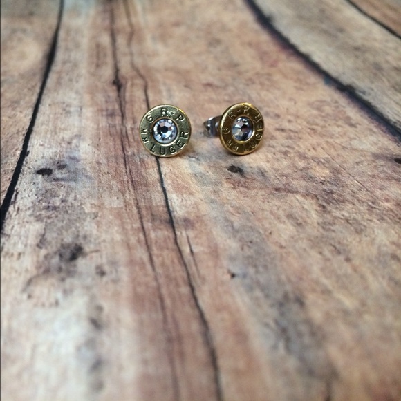 9mm bullet earrings