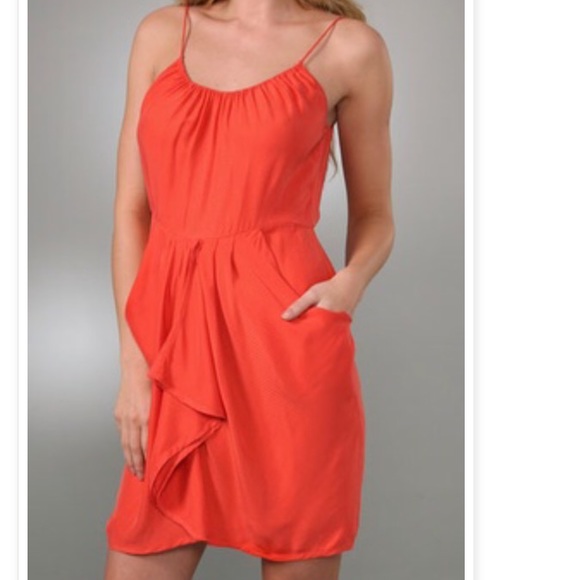 Rebecca Taylor Orange Dress