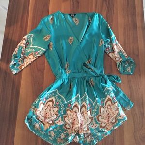 Turquoise Romper