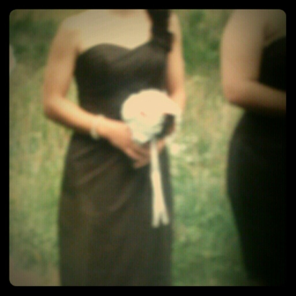 **SOLD** One Shoulder Short Formal Dress - Picture 4 of 4