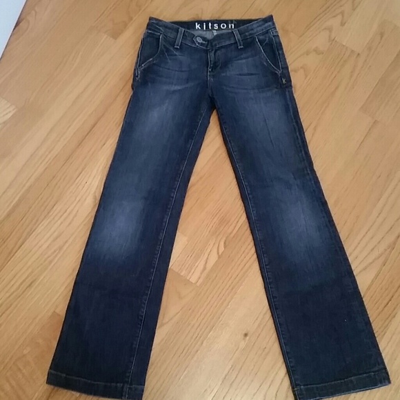 😍Kitson dark wash denim