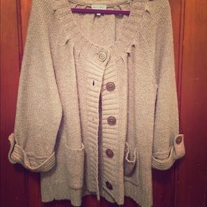 Beige Oversized Sweater