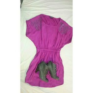 Hot pink dress