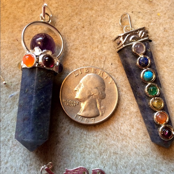 Bundle✔️@ wiselaine Lapis lazuli pendants Amethyst