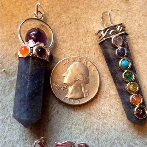 Bundle✔️@ wiselaine Lapis lazuli pendants Amethyst