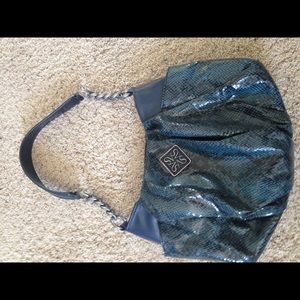 Blue leather simply Vera wang purse