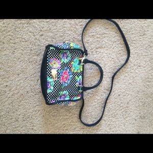 Multicolored floral Betsy Johnson purse