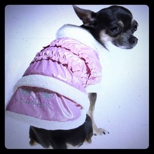 Angel Lace Dog Jacket - Pink