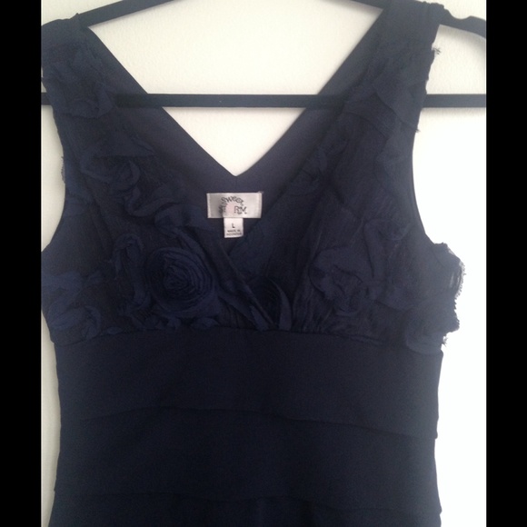💥Last Chance💥Rose detail blue ruffle dress