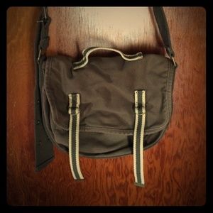 Olive Green Army Style Messenger Bag