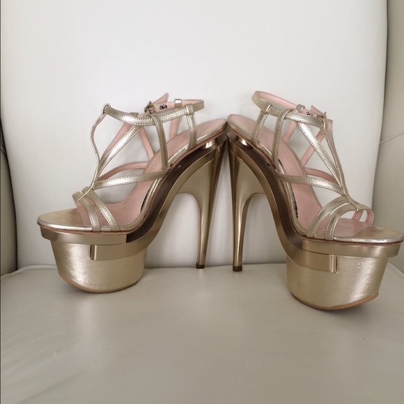 Versace Gold Platforms
