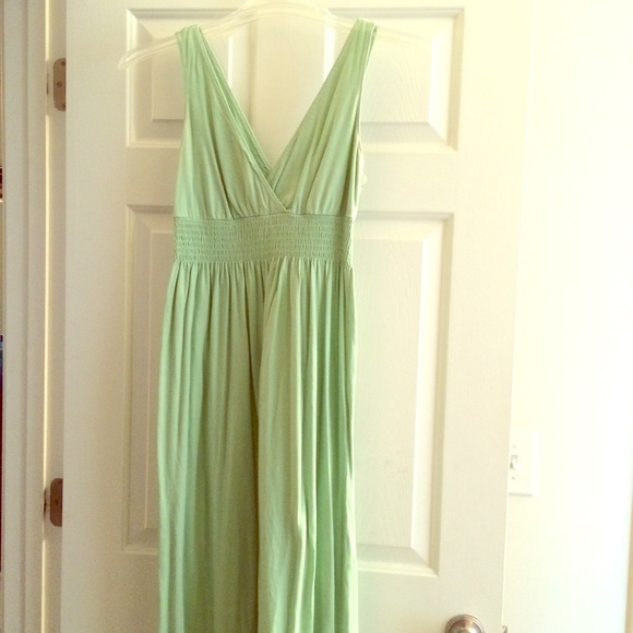 Old Navy mint maxi dress worn 2X