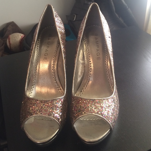 fun glitter heels