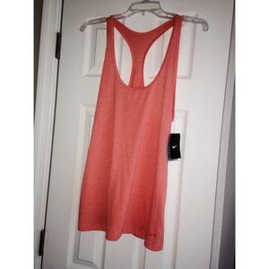 NWT Coral Nike DriFit tank (fits loosely)