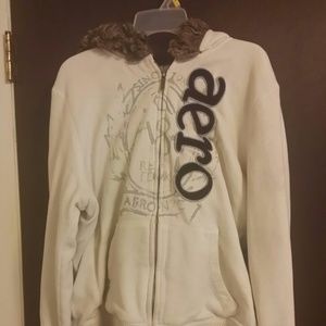 Aero Sweater with fur hood