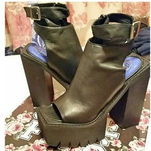 Jeffrey Campbell Milieu Leather Heel