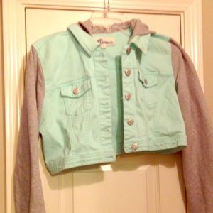 Baseball style crop Jacket