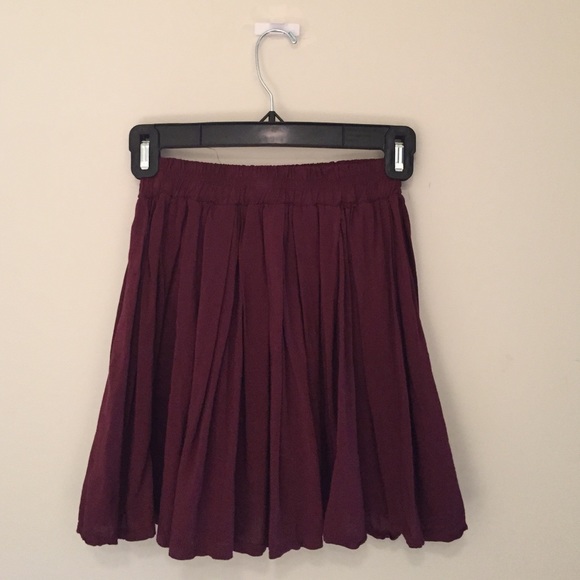 Brandy Melville Burgundy Skirt
