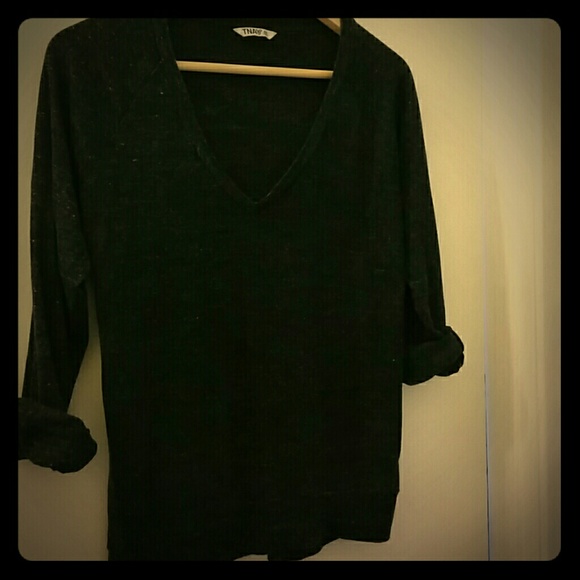 Charcoal TNA V-neck