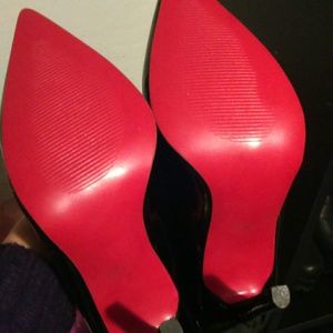 New black patent pumps