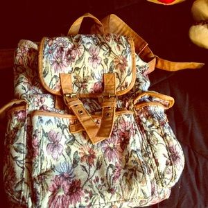 Floral Print Backpack